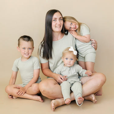 Women's ribbed bamboo pajama top and bottoms, sold separately, perfect for comfortable sleep and cozy bedding.