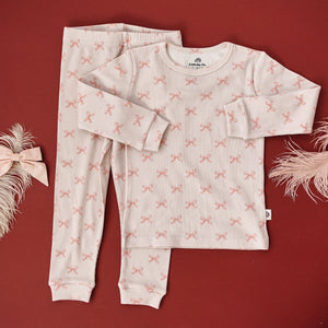 Blushing Bows 2pc Bamboo Pajamas