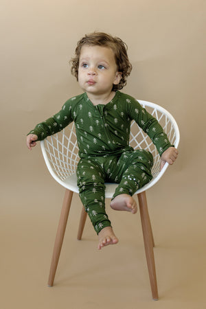 Christmas Tree Bamboo Pajamas - Zippy