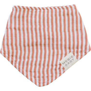 Pink Stripes Classic Muslin Bib for babies, soft and stylish, perfect for mealtime messes.