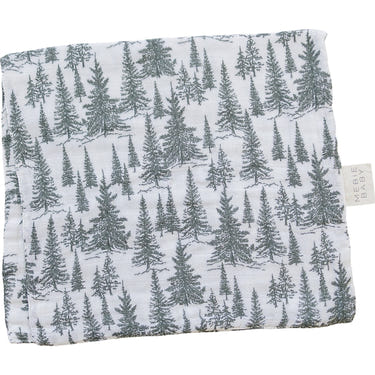 Forest Muslin Burp Cloth in soft fabric, perfect for stylish and practical baby feeding and burping needs.