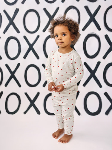 Tiny Hearts 2pc Bamboo Pajamas