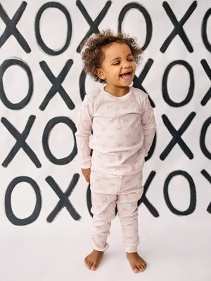 Blushing Bows 2pc Bamboo Pajamas