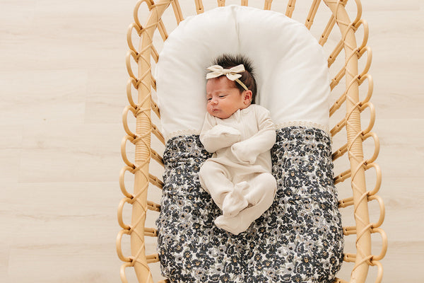 Cream Ribbed Bamboo Zipper - MOOGCO Baby