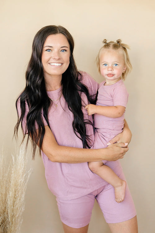 Women's ribbed bamboo pajama top and bottoms, sold separately, perfect for cozy sleep and bedding comfort.