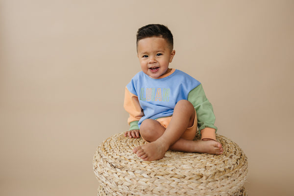 Orange Ribbed Bike Shorts