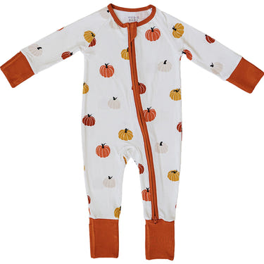 Harvest Bamboo Zipper: Soft, eco-friendly zip pajamas for babies, perfect for comfort and easy dressing.