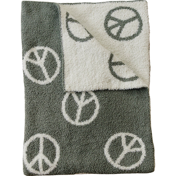 Peace Plush Blanket - MOOGCO Baby