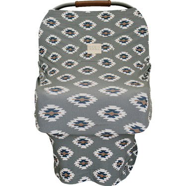 Southwest Aztec Ribbed Bamboo Multi-Use Cover for babies, versatile and stylish for nursing, stroller, and more.