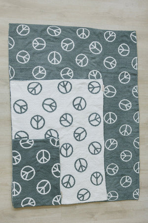 Peace Plush Blanket - MOOGCO Baby