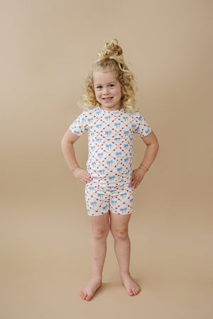 Red White & Bows 2pc Bamboo Pajamas