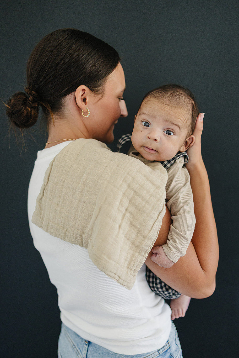 Oatmeal Muslin Burp Cloth - MOOGCO Baby