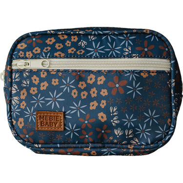 Navy floral mini fanny pack for babies, stylish and functional accessory for little ones.