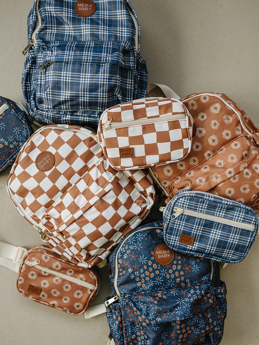 Terracotta Sunflower Mini Backpack for babies, perfect for stylish outings and everyday use.