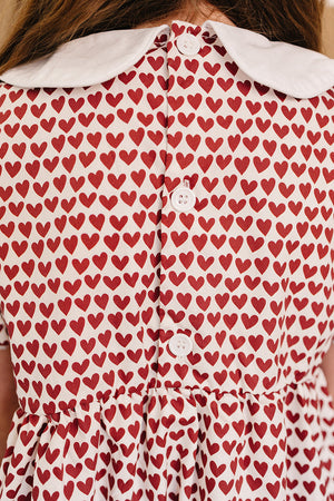 Heart Bow Dress for babies, showcased at angle 4, featuring a cute design perfect for special occasions.