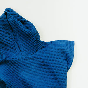 Organic Cotton Kids Waffle Beach Towel Poncho - more colors