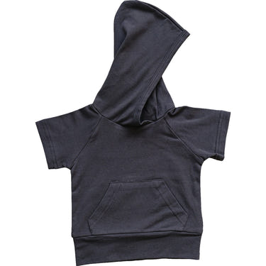 Slate Hooded Tee for babies, soft and stylish, perfect for cozy comfort in any nursery setting.