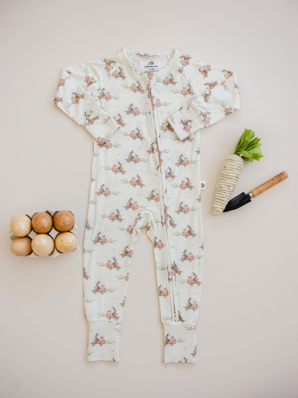 Cottontail Cruisers Modal Zippy Pajamas for babies in soft fabric, perfect for comfort and easy dressing.