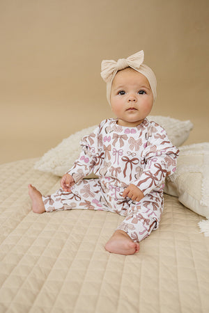 Jogger Set | Mocha Bows