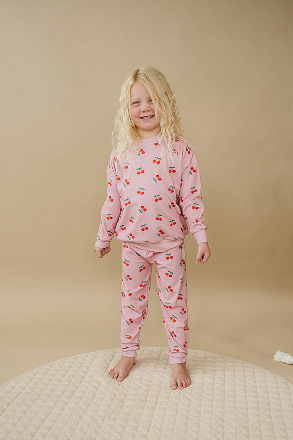 Jogger Set | Blush & Cherry