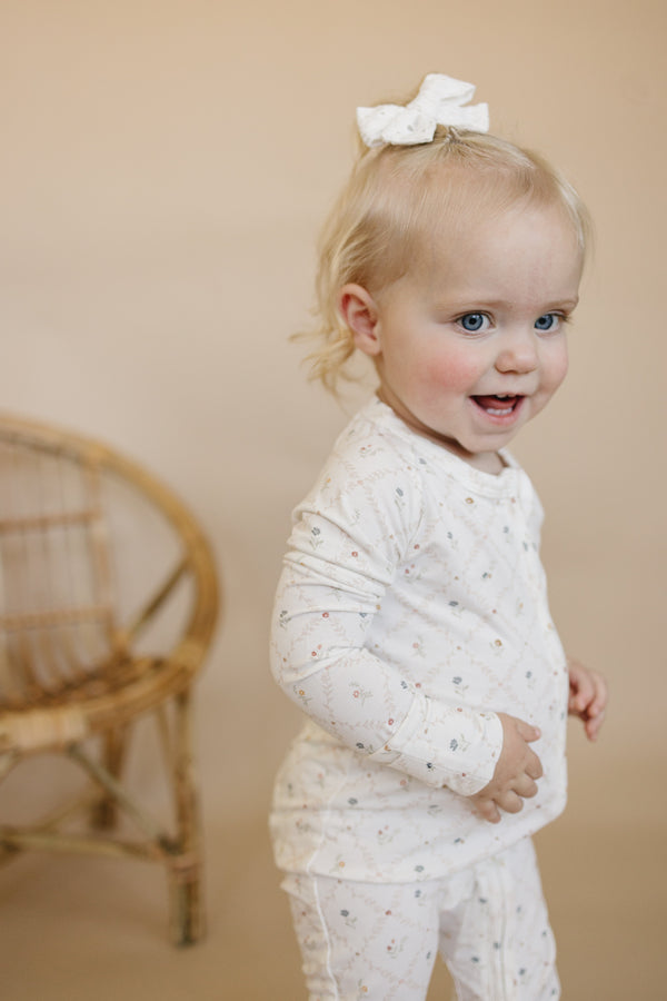 Vintage Blooms Bamboo Zippy Pajamas