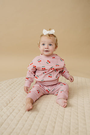 Jogger Set | Blush & Cherry