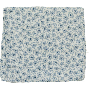 Blue Blossom Muslin Burp Cloth - Soft, absorbent, and stylish baby burp cloth for mess-free feeding.