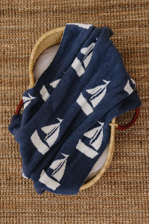 Sailboat Plush Blanket