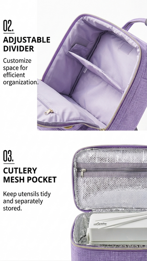 Double Layer Breast Milk Cooler Bag & Nursing Backpack