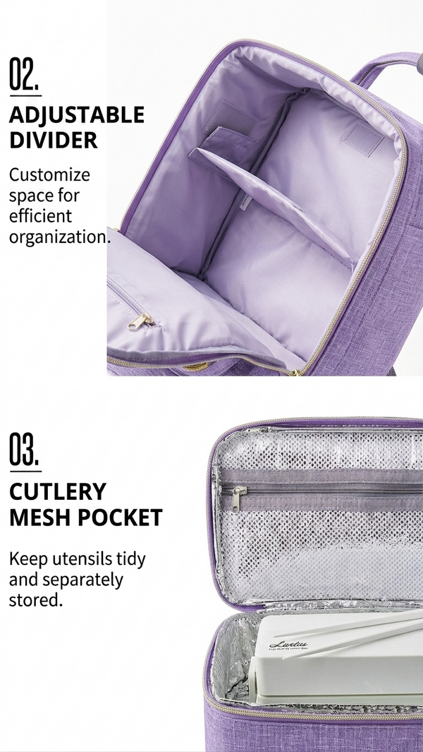 Double Layer Breast Milk Cooler Bag & Nursing Backpack