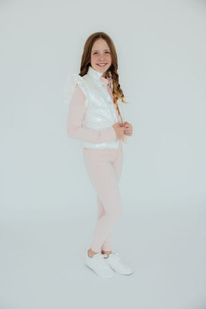 Zen Pink Active Legging for babies, showcasing a stylish design and comfortable fit from angle 6. Perfect for active play!