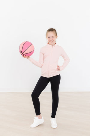 Balanced Black Active Legging for babies, showcasing a stylish angle 2 view. Perfect for comfort and active play.