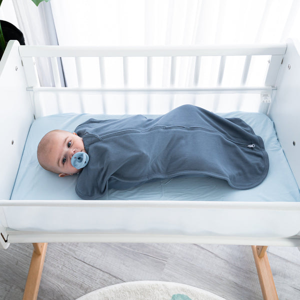 Easy Zipper Swaddle Blankets in Nomadic Blue, Azul - cozy and stylish baby swaddles for peaceful sleep.