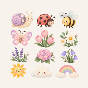Tulip Garden Wall Decals, Set of 12, image 3