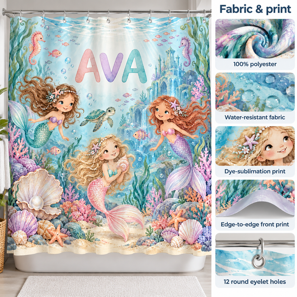 Fabric details: 100% polyester, water-resistant, dye-sublimation print, 12 round eyelet holes