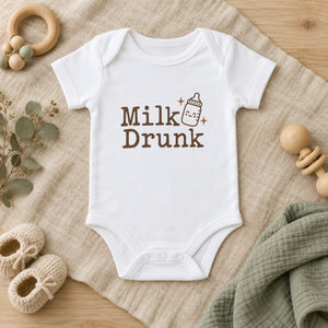 Milk Drunk baby bodysuit in white
