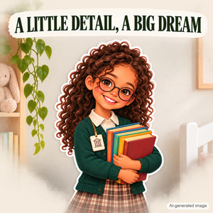 Personalized Librarian Wall Decal from Photo, Dream Job Sticker, image 11