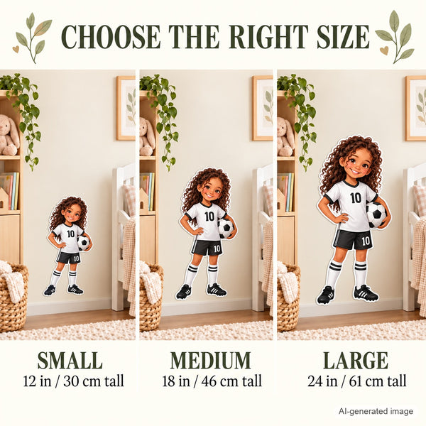 Personalized Soccer Player Wall Decal from Photo, Dream Job Sticker, image 7