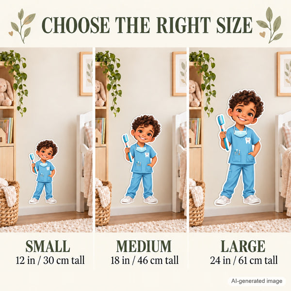 Personalized Dentist Wall Decal from Photo, Dream Job Sticker, image 16