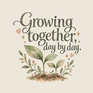 Growing together, day by day Quote Wall Decal for Mom, image 3