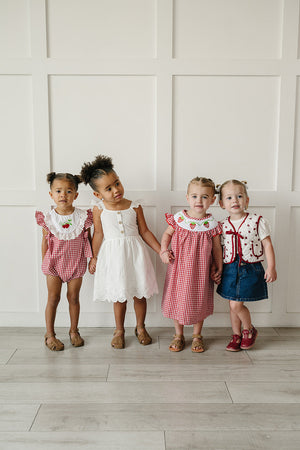 White Eyelet Dress