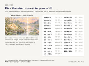 Watercolor Pond Duckling Wall Mural, image 5