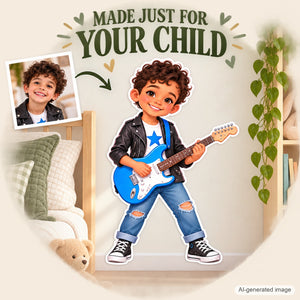 Personalized Musician Wall Decal from Photo, Dream Job Sticker, image 14