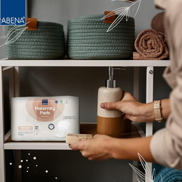 Abena Maternity Pads, Super - Essential postpartum recovery pads for comfort and protection.