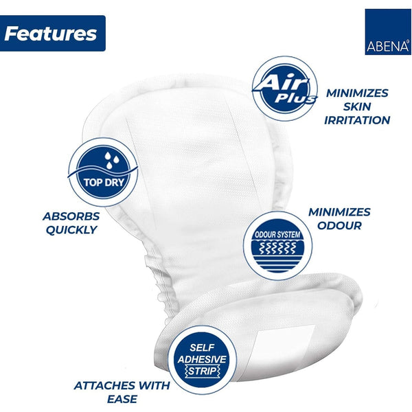 Abena Maternity Pads, Super - Essential postpartum recovery pads for comfort and protection, shown from angle 3.