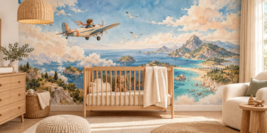 Watercolor Coastal Explorer Wall Mural, image 1