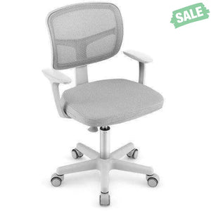 Adjustable Desk Chair with Auto Brake Casters for Kids-Blue Blue Kids Chairs & Seating