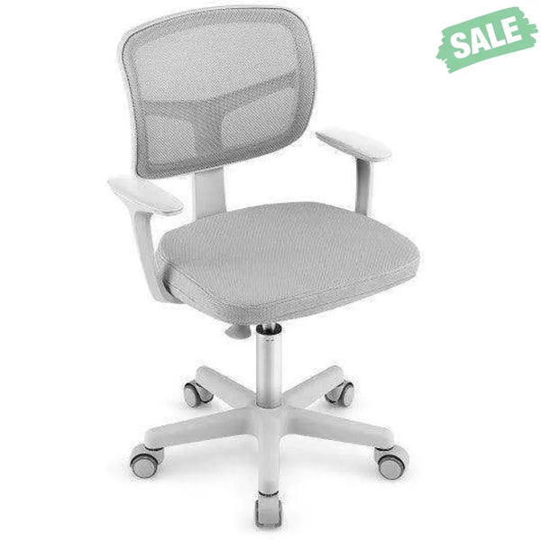 Adjustable Desk Chair with Auto Brake Casters for Kids-Blue Blue Kids Chairs & Seating