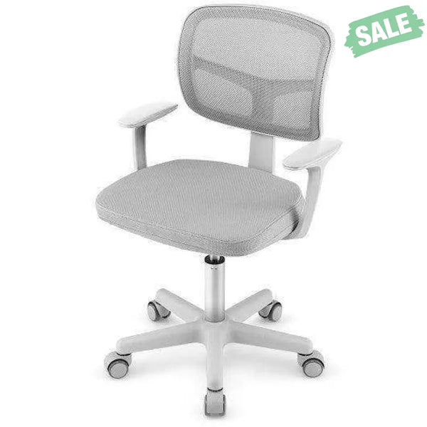 Adjustable Desk Chair with Auto Brake Casters for Kids-Blue Blue Kids Chairs & Seating