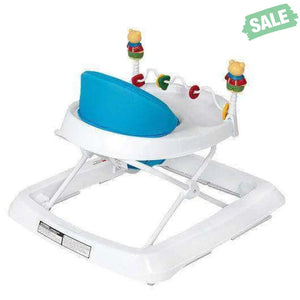 Adjustable Height Removable Folding Portable Baby Walker-Blue Blue Baby Walkers